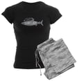 thumbnail image 1 of CafePress - Crazy Shark Lady Pajamas - Women's Dark Pajamas, 1 of 5