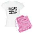 thumbnail image 1 of CafePress - Crazy Springer Spaniel Lady Pajamas - Women's Light Pajamas, 1 of 4
