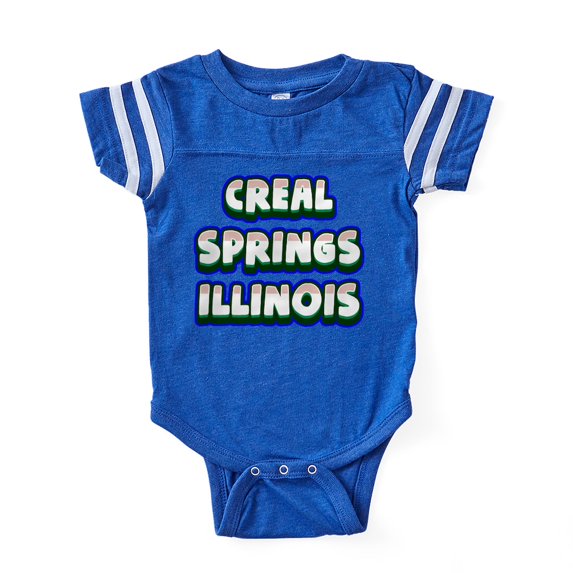 CafePress - Creal Springs Illinois - Cute Infant Baby Football Bodysuit