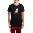thumbnail image 1 of CafePress - Cream French Bulldog Women's Dark Pajamas - Women's Short Sleeve Print T-Shirt and Pants Dark Cotton Pajama Set, 1 of 7
