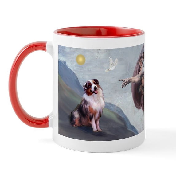 CafePress - Creation & Aussie (#1) Mug - 11 oz Ceramic Mug - Novelty Coffee Tea Cup