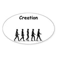 thumbnail image 1 of CafePress - Creation Black - Sticker (Oval), 1 of 1