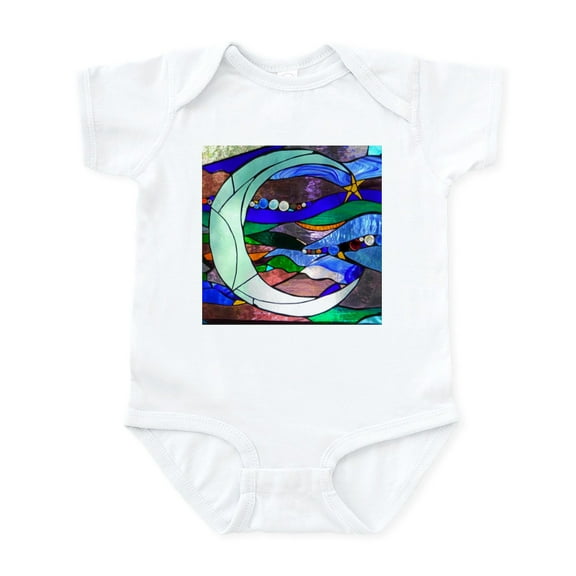 CafePress - Crescent Moon Body Suit - Baby Light Bodysuit, Size Newborn - 24 Months