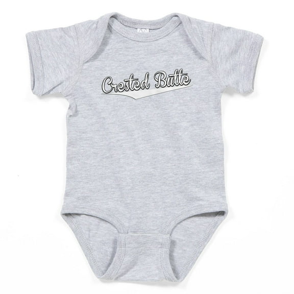 CafePress - Crested Butte, Retro, - Cute Infant Bodysuit Baby Romper - Size Newborn - 24 Months