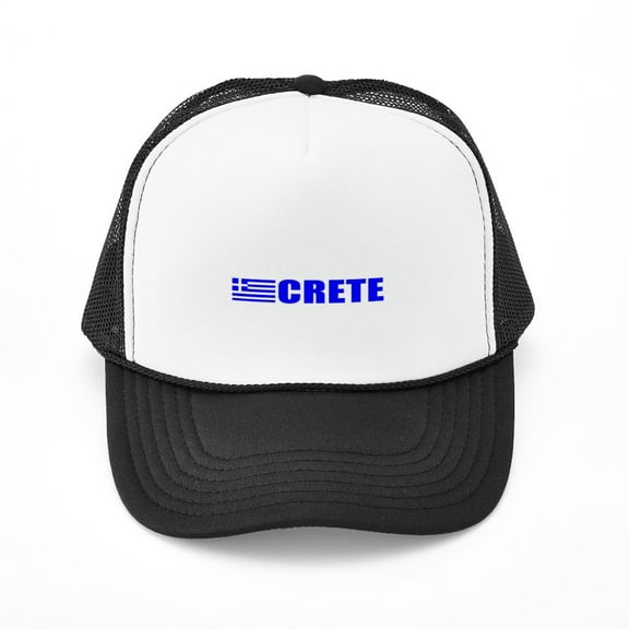 CafePress - Crete, Greece - Adjustable Unisex Printed Trucker Hat with Mesh Back
