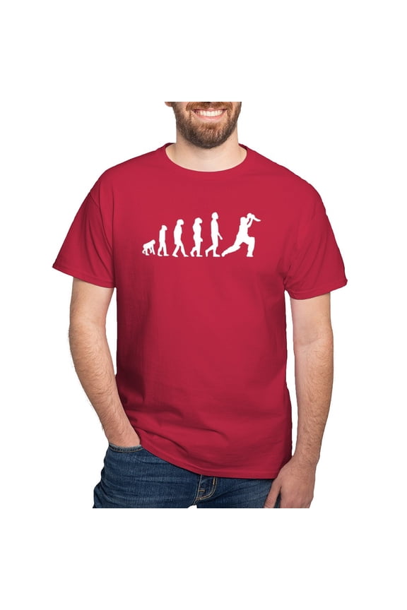 - Cricket Evolution T Shirt - Men's Classic Graphic Cotton T-Shirt