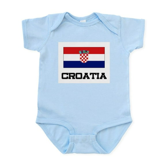 CafePress - Croatia Flag Infant Bodysuit - Baby Light Bodysuit, Size Newborn - 24 Months