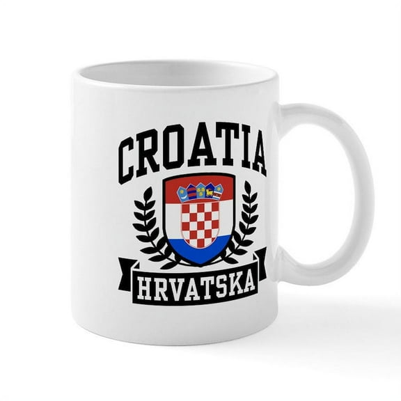 CafePress - Croatia Hrvatska Mug - 11 oz Ceramic Mug - Novelty Coffee Tea Cup