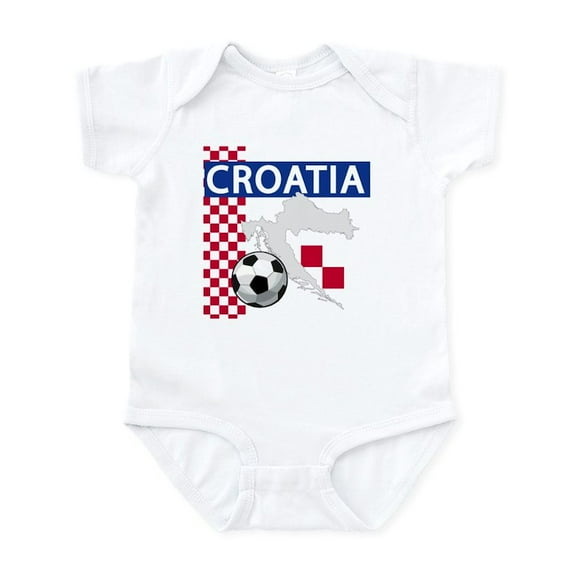 CafePress - Croatia Soccer Infant Bodysuit - Baby Light Bodysuit, Size Newborn - 24 Months