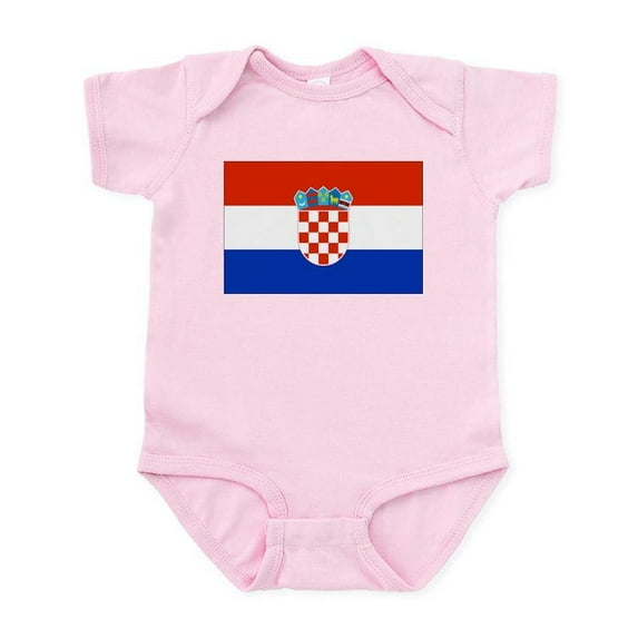 CafePress - Croatian Flag Infant Bodysuit - Baby Light Bodysuit, Size Newborn - 24 Months