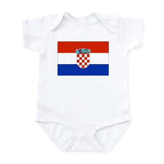 CafePress - Croatian Flag Infant Bodysuit - Baby Light Bodysuit, Size Newborn - 24 Months