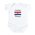 thumbnail image 1 of CafePress - Croatian Princess Body Suit - Baby Light Bodysuit, Size Newborn - 24 Months, 1 of 4