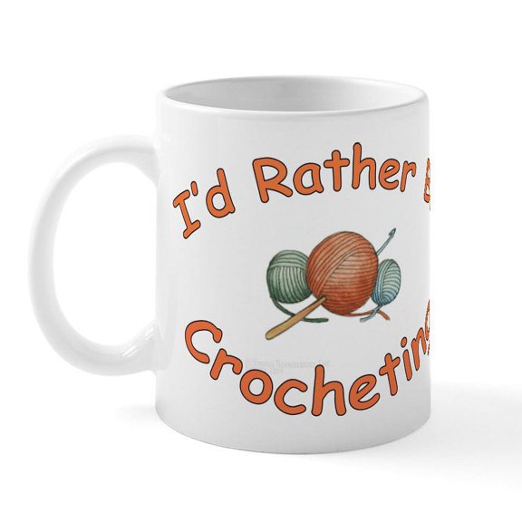 CafePress - Crochet Mug - 11 oz Ceramic Mug - Novelty Coffee Tea Cup