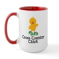 thumbnail image 1 of CafePress - Cross Country Chick Large Mug - 15 oz Ceramic Large White Novelty Mug, 1 of 4