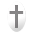 thumbnail image 1 of CafePress - Cross Oval Sticker - Sticker (Oval), 1 of 1