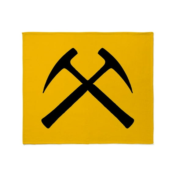CafePress - Crossed Rock Hammers Throw Blanket - Soft Fleece Throw Blanket, 50"x60" for All Ages