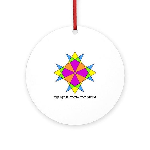 CafePress - Crosslucent GDD - Round Wood Ornament 4"