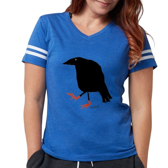 CafePress - Crow’S Feet Women's Football T Shirt - Womens Football Shirt