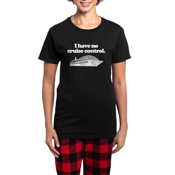 CafePress - Cruise Control Women's Dark Pajamas - Women's Short Sleeve Print T-Shirt and Pants Dark Cotton Pajama Set