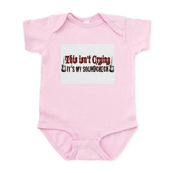 CafePress - Crying Soundcheck Infant Bodysuit - Baby Light Bodysuit, Size Newborn - 24 Months