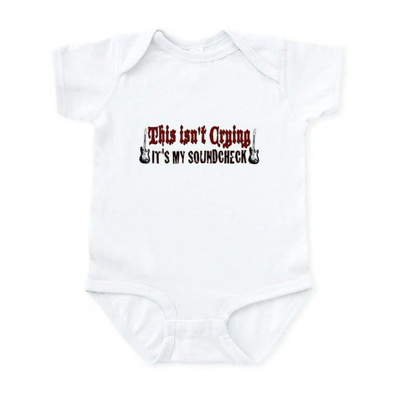CafePress - Crying Soundcheck Infant Bodysuit - Baby Light Bodysuit, Size Newborn - 24 Months