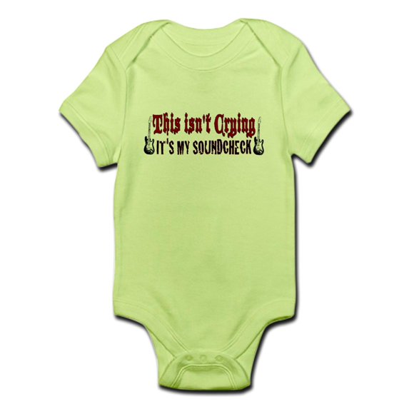 CafePress - Crying Soundcheck Infant Bodysuit - Baby Light Bodysuit