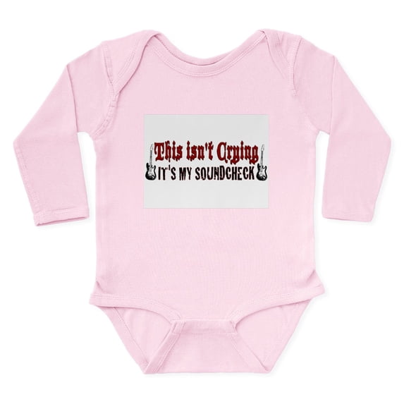 CafePress - Crying Soundcheck Long Sleeve Infant Bodysuit - Long Sleeve Cotton Baby Bodysuit