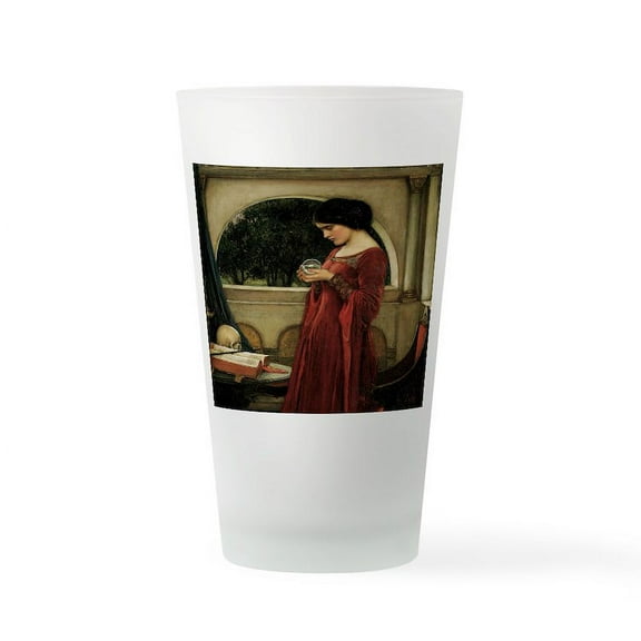 CafePress - Crystal Ball By JW Waterhouse - Pint Glass, Drinking Glass, 16 oz. CafePress