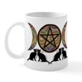 thumbnail image 1 of CafePress - Crystal Ball Pentagram Mug - 11 oz Ceramic Mug - Novelty Coffee Tea Cup, 1 of 3
