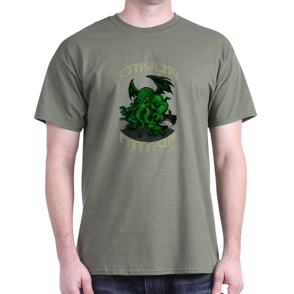 CafePress - Cthulhu Dreaming Dark T Shirt - Men's Classic Graphic Cotton T-Shirt