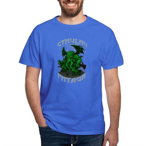 CafePress - Cthulhu Dreaming Dark T Shirt - Men's Classic Graphic Cotton T-Shirt