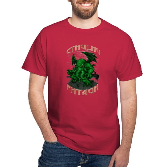 CafePress - Cthulhu Dreaming Dark T Shirt - Men's Classic Cotton T-Shirts