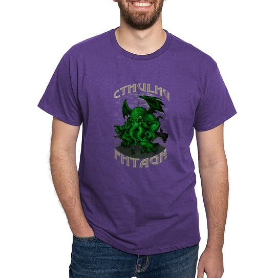 CafePress - Cthulhu Dreaming Dark T Shirt - Men's Classic Cotton T-Shirts