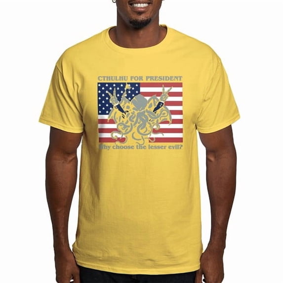 CafePress - Cthulhu For President Dark T Shirt - Men's Classic Cotton T-Shirts