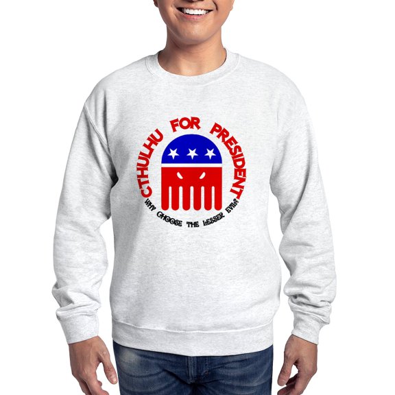 CafePress - Cthulhu For President Sweatshirt - Crew Neck Sweatshirt