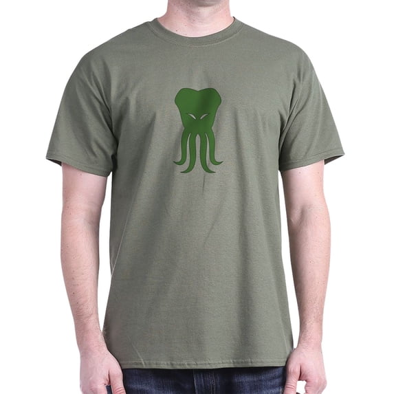 CafePress - Cthulhu Head Dark T Shirt - Men's Classic Graphic Cotton T-Shirt