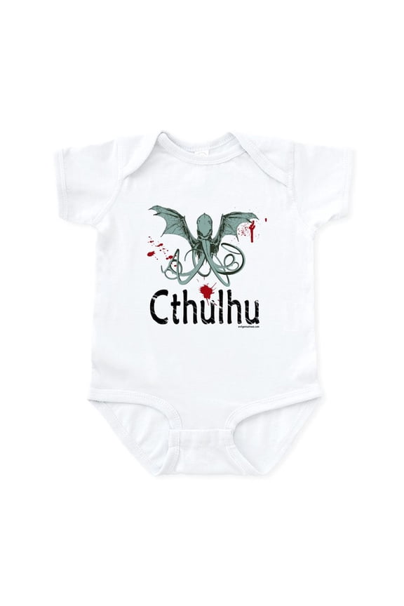 - Cthulhu Head Vector Infant Bodysuit - Baby Light Bodysuit, Size Newborn - 24 Months