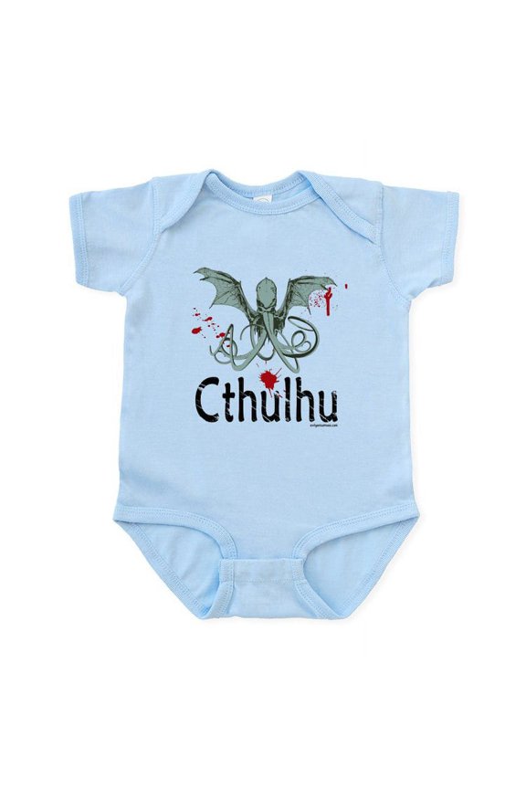 - Cthulhu Head Vector Infant Bodysuit - Baby Light Bodysuit, Size Newborn - 24 Months