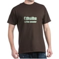 thumbnail image 1 of CafePress - Cthulhu Is The Answer Dark T Shirt - Men's Classic Graphic Cotton T-Shirt, 1 of 4