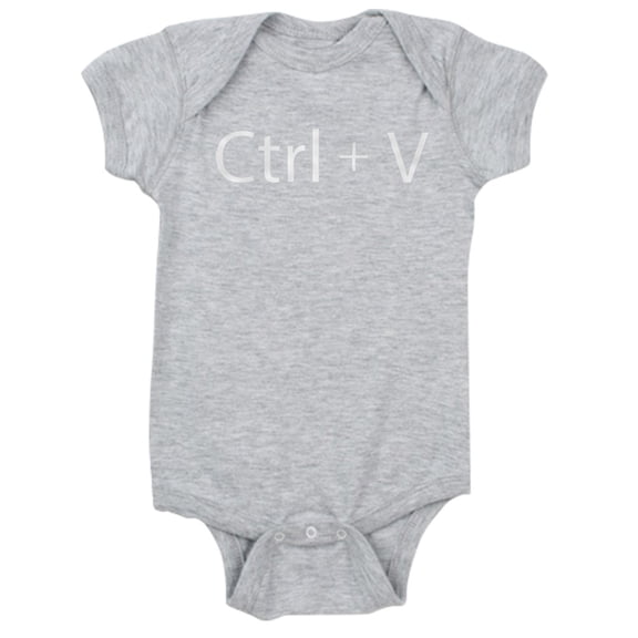 CafePress - Ctrl   V - Cute Infant Bodysuit Baby Romper