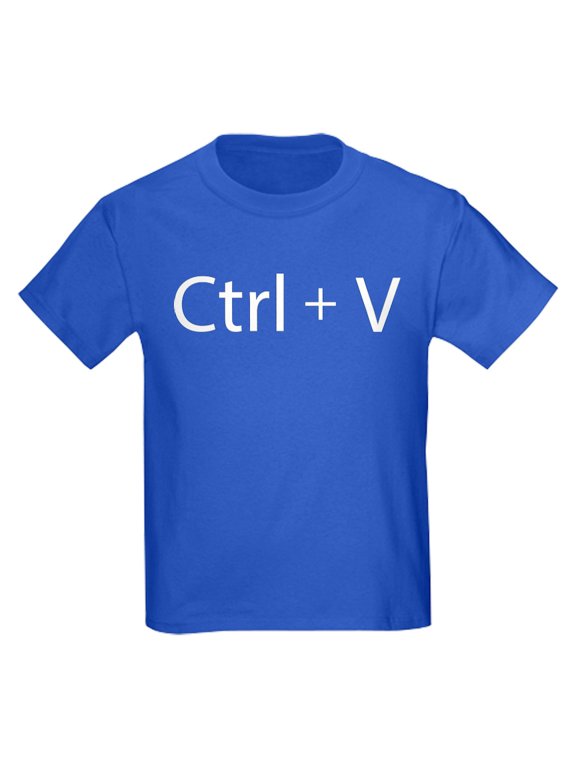 - Ctrl + V Kids Dark T Shirt - Dark T-Shirt Kids XS-XL