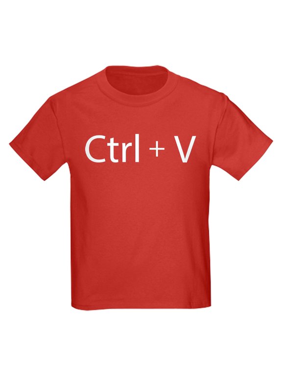 - Ctrl + V Kids Dark T Shirt - Dark T-Shirt Kids XS-XL