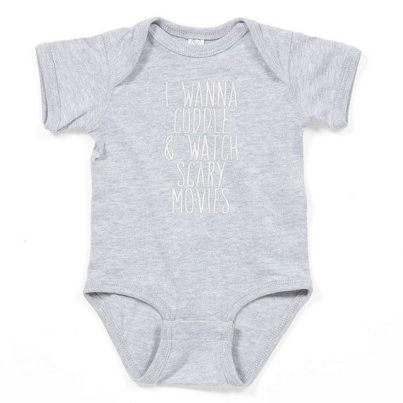CafePress - Cuddle And Watch A Movie - Cute Infant Bodysuit Baby Romper - Size Newborn - 24 Months