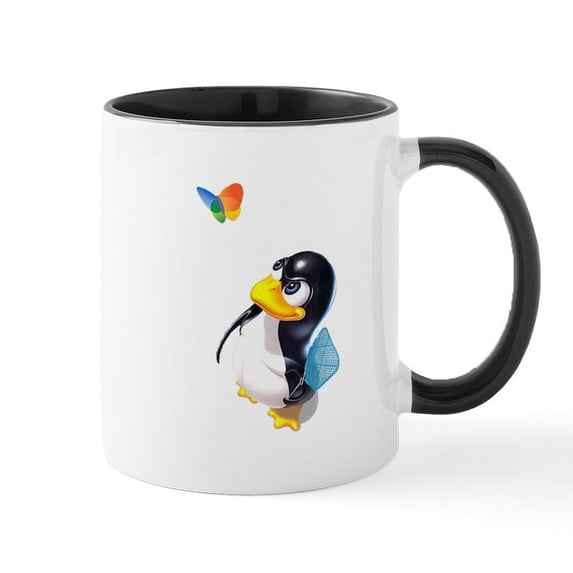 CafePress - Cup Of Linux Mugs - 11 oz Ceramic Mug - Novelty Coffee Tea Cup