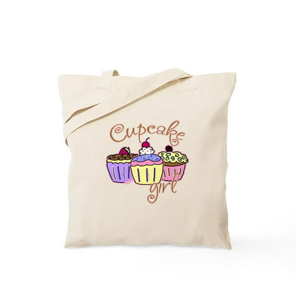 CafePress - Cupcake Girl Tote Bag - Unisex Canvas Tote Bag, Beige, 1-Piece
