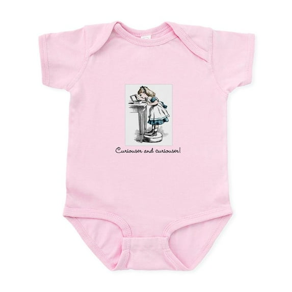 CafePress - Curiouser Alice In Wonderland Infant Bodysuit - Baby Light Bodysuit, Size Newborn - 24 Months