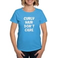 thumbnail image 1 of CafePress - Curly Hair Don't Care Women's Classic T Shirt - Women's Traditional Fit Dark T-Shirt, 1 of 4