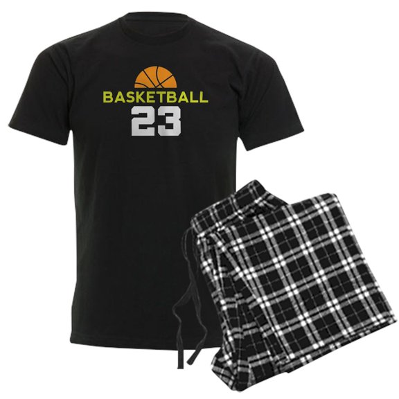 CafePress - Custom Basketball Player 23 Men's Dark Pajamas - Men's Dark Loose Fit Cotton Pajama Set