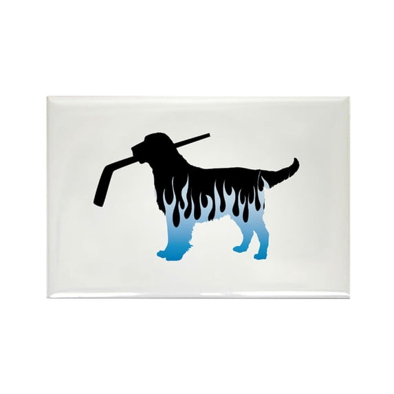CafePress - Custom Flat Coated - Rectangle Magnet, 2"x3" Refrigerator Magnet