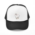thumbnail image 1 of CafePress - Cute Alpaca - Adjustable Unisex Printed Trucker Hat with Mesh Back, 1 of 8